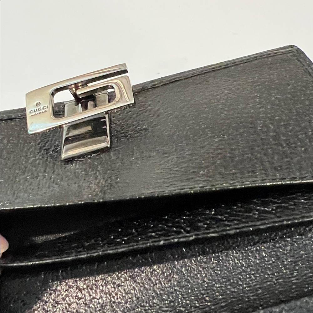 Gucci Black Leather Long Wallet with COA - Picture 11 of 12